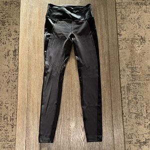 Lululemon Wunder Train High-Rise Tight 28" Satin Panels Black